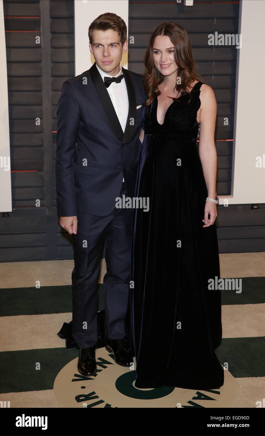Los Angeles, California, USA. 23rd Feb, 2015. James Righton, Keira Knightley Actress Vanity Fair Oscar Party 2015 Los Angeles, Usa 23 February 2015 Dit76993 © Allstar Picture Library/Alamy Live News Credit:  Allstar Picture Library/Alamy Live News Stock Photo