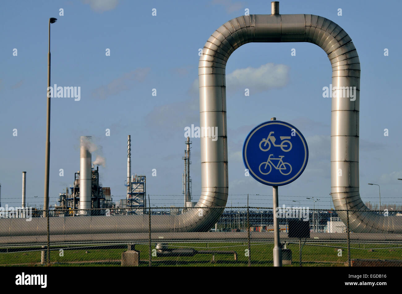 Industrie near Rozenburg near Rotterdam, The Netherlands Stock Photo