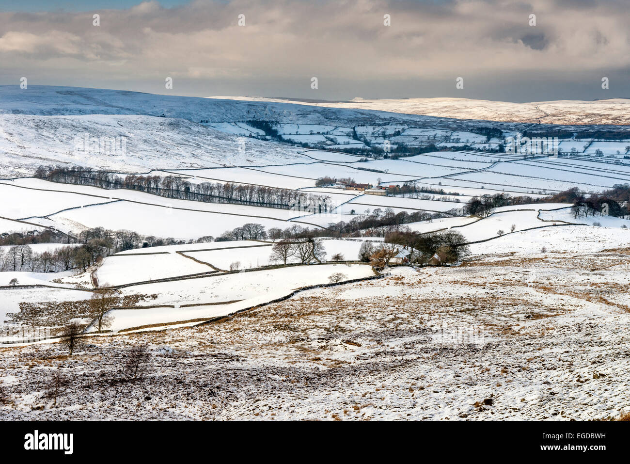 Winter in Westerdale from Castleton Rigg Stock Photo Alamy