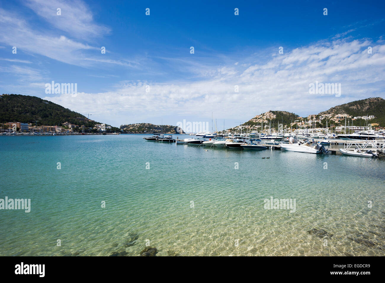 Harbour, Port d´Andratx, Majorca, Spain Stock Photo