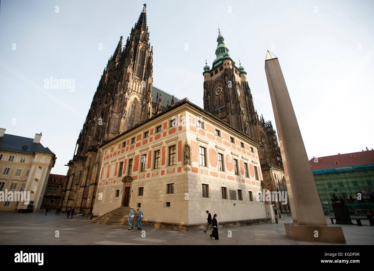 St. Vitus Cathedral, Prague, Czech Republic, Europe Stock Photo