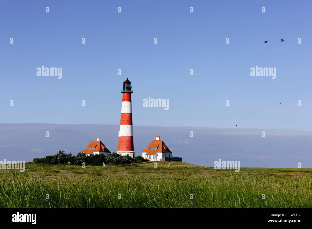 westerheversand-lighthouse-germany-hi-res-stock-photography-and-images