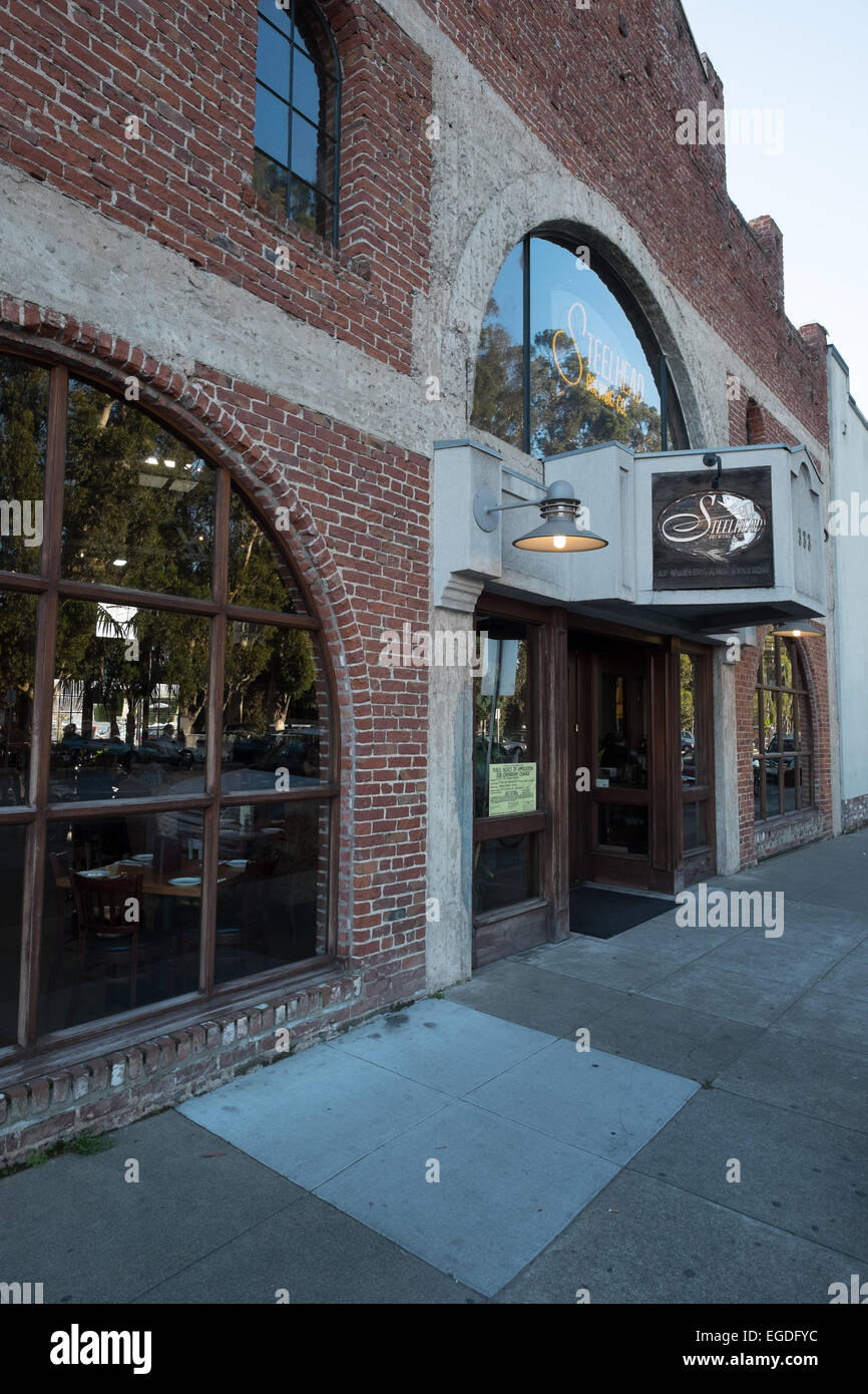 Steelhead Brewery and Restaurant in Burlingame, California. Stock Photo