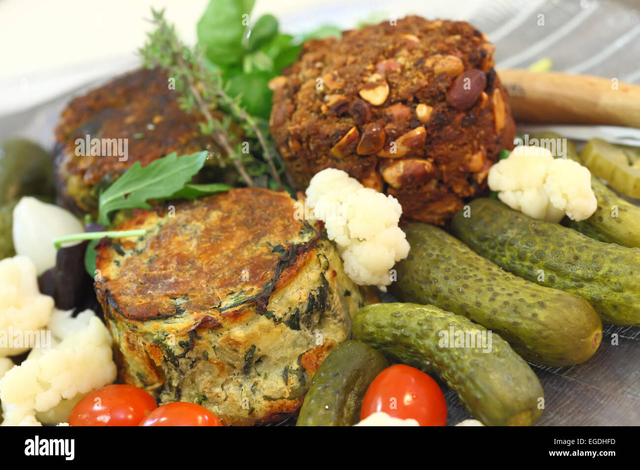 Ready to eat vegetarian food from innovative company The Parsnipship. Stock Photo