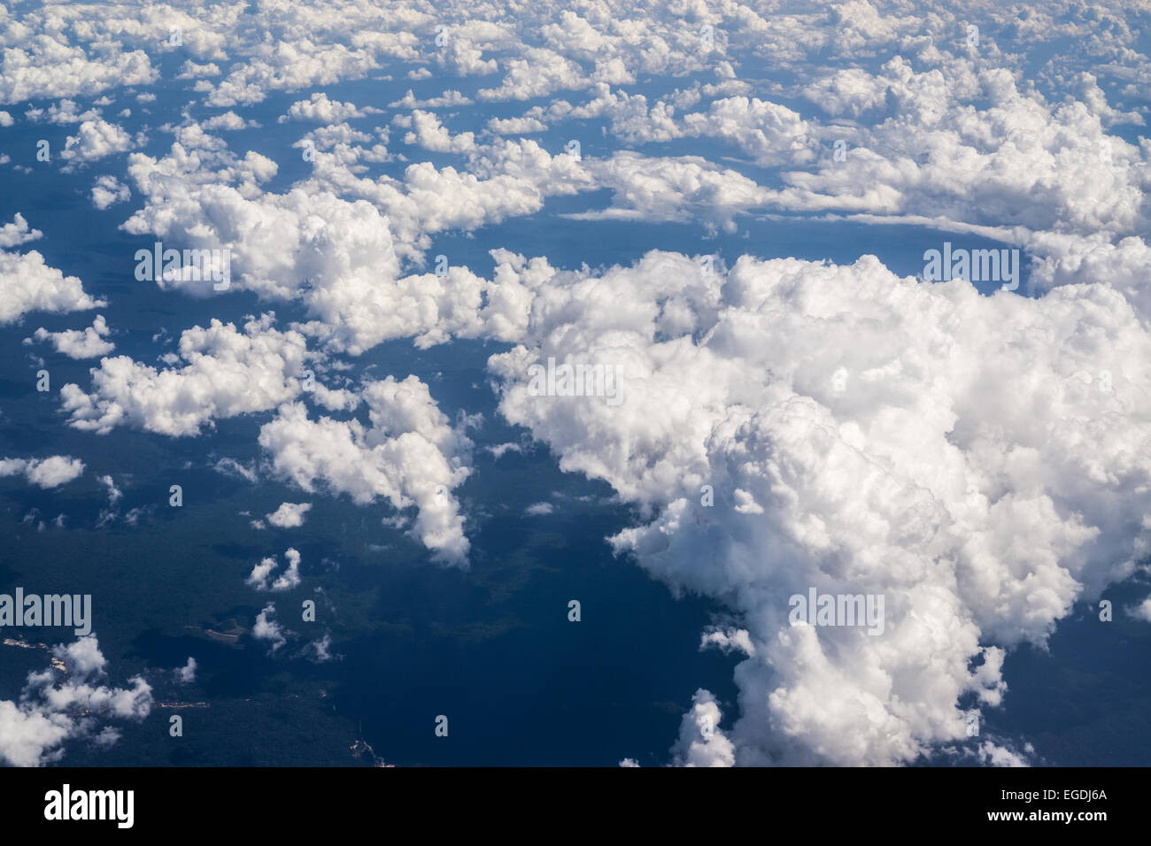 Aerial view of Amazon Forest with clouds Stock Photo - Alamy