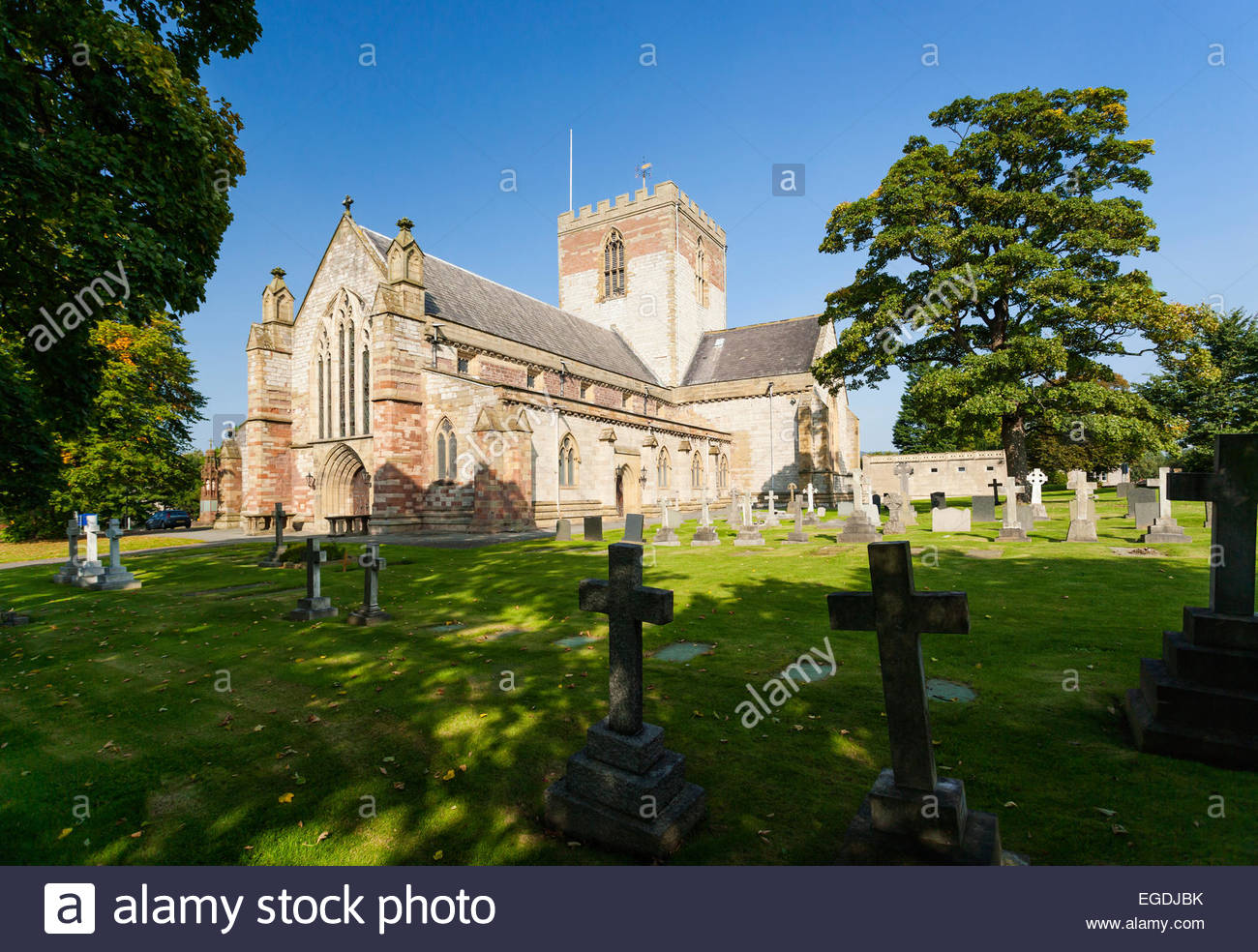 St Asaph Cathedral, St Asaph, Denbighshire, North Wales. Stock Photo