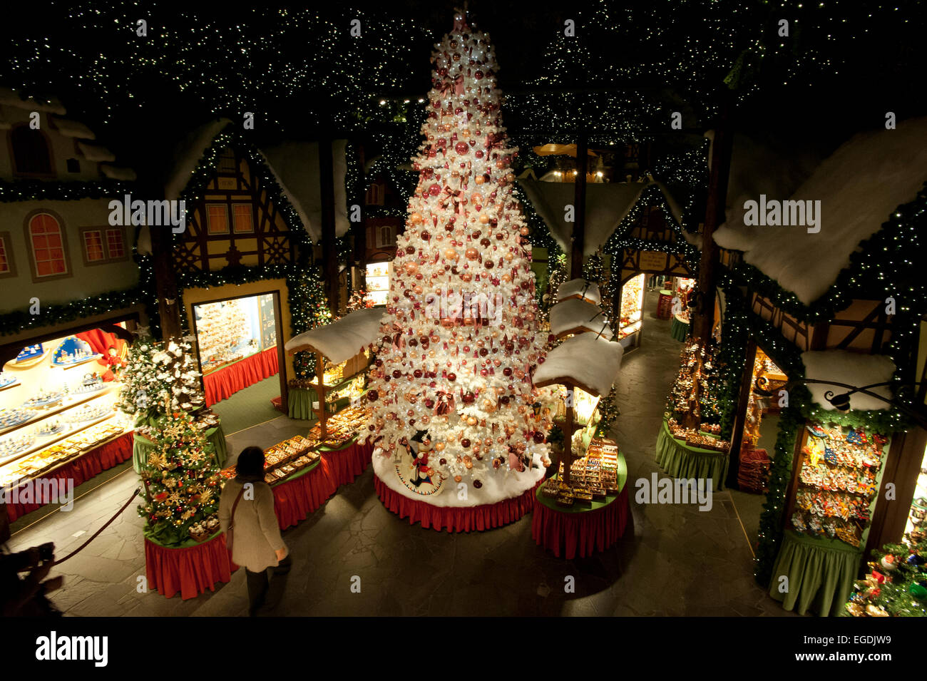 The Christmas Museum, Rothenburg ob der Tauber, Middle Franconia, Franconia, Bavaria, Germany Stock Photo