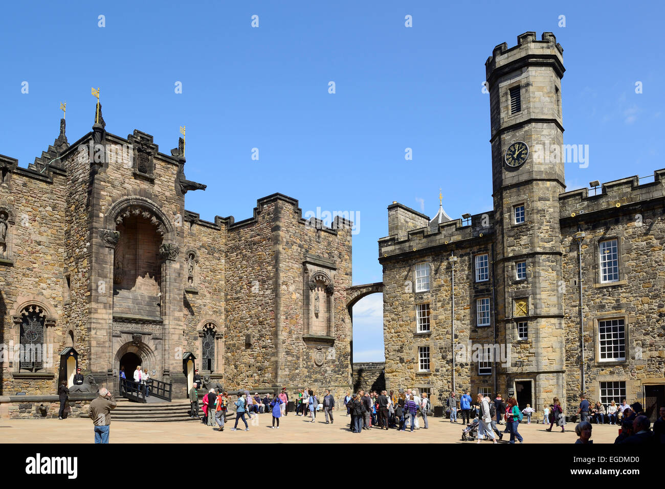 Scottish National War Memorial and Royal Palace Edinburgh castle, UNESCO World Heritage Site Edinburgh, Edinburgh, Scotland, Great Britain, United Kingdom Stock Photo