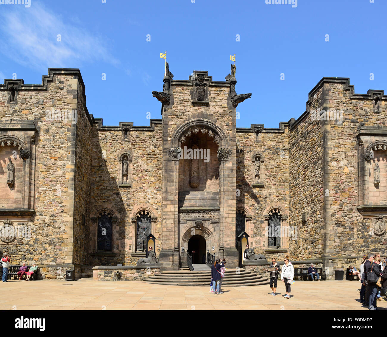 Scottish National War Memorial in Edinburgh castle, UNESCO World Heritage Site Edinburgh, Edinburgh, Scotland, Great Britain, United Kingdom Stock Photo