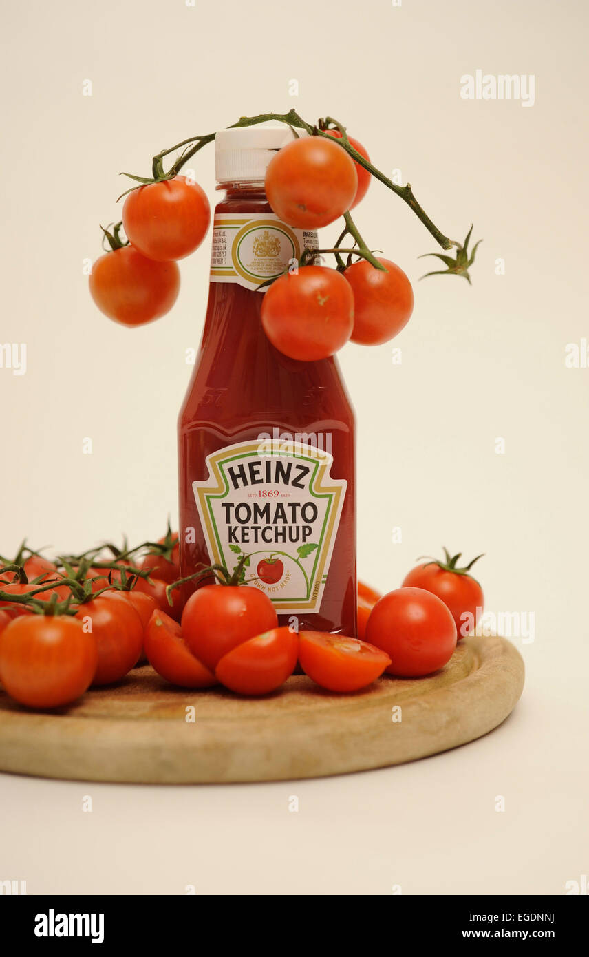 Tomatoes and Tomato Ketchup Stock Photo Alamy