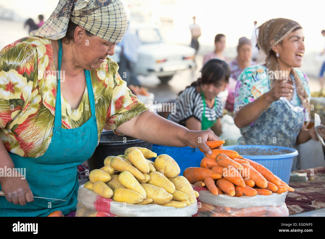 Samarkand market, Samarqand Province, Uzbekistan Stock Photo