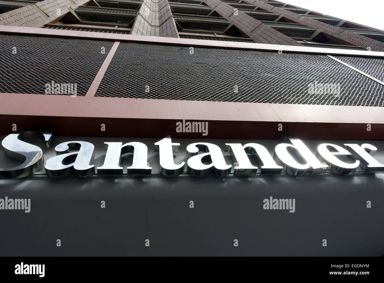 Branch of Spanish bank Santander in Las Palmas de Gran Canaria, Spain Stock Photo