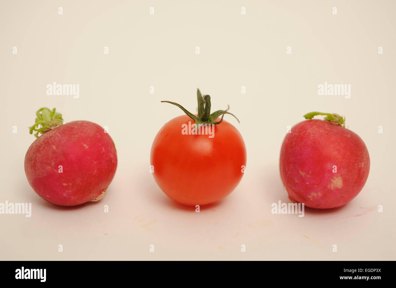 Radish and Tomato Stock Photo Alamy