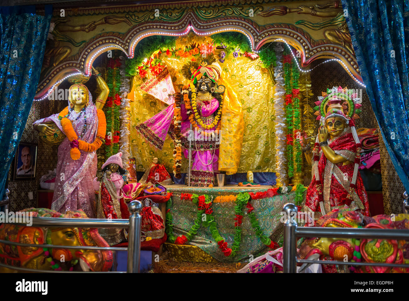 The Hindu Mata Temple commemorating female saint Lal Devi, renowned for its fertility-improving powers, Amritsar, India Stock Photo