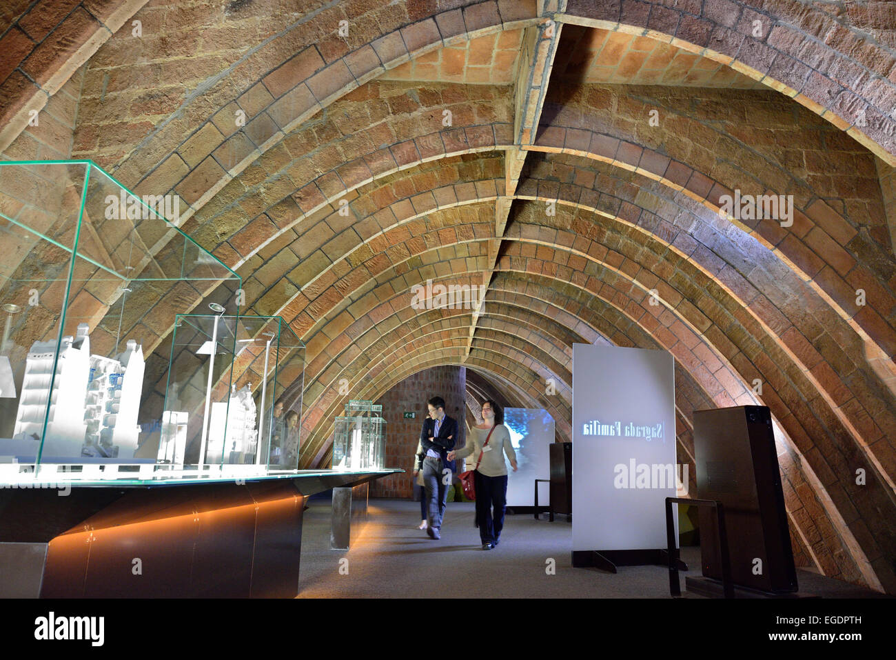 Casa Mila, Casa Milà, La Pedrera, indoors, architect Antoni Gaudi, UNESCO World Heritage Site Casa Milà, Catalan modernista architecture, Art Nouveau, Eixample, Barcelona, Catalonia, Spain Stock Photo