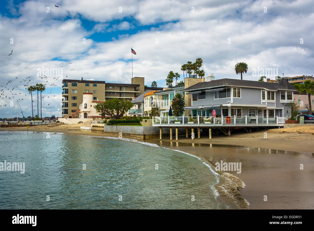 Beachfront houses in Corona del Mar, California Stock Photo Alamy