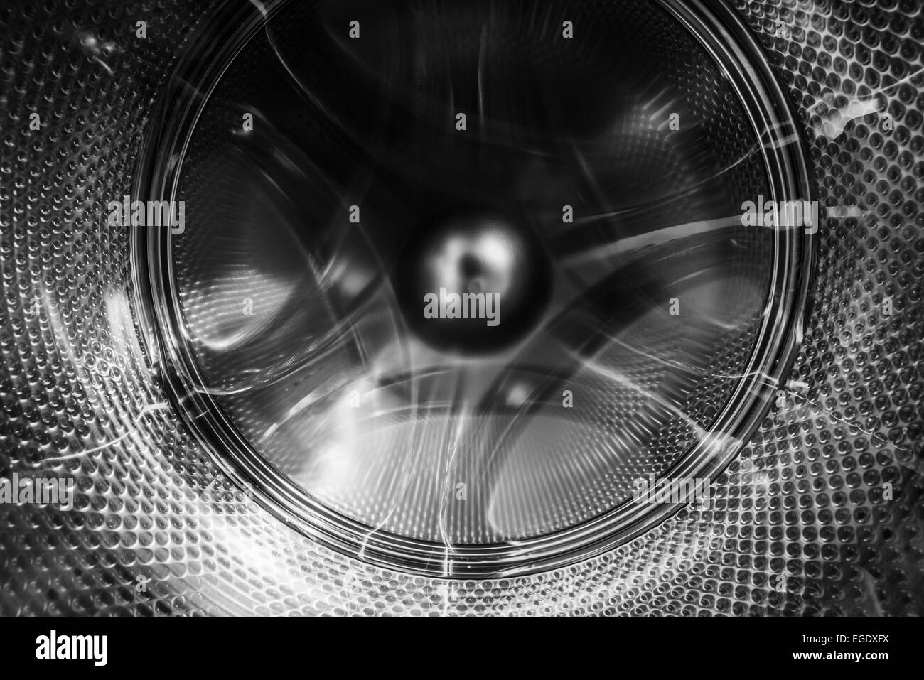 Inside a washing machine Stock Photo Alamy