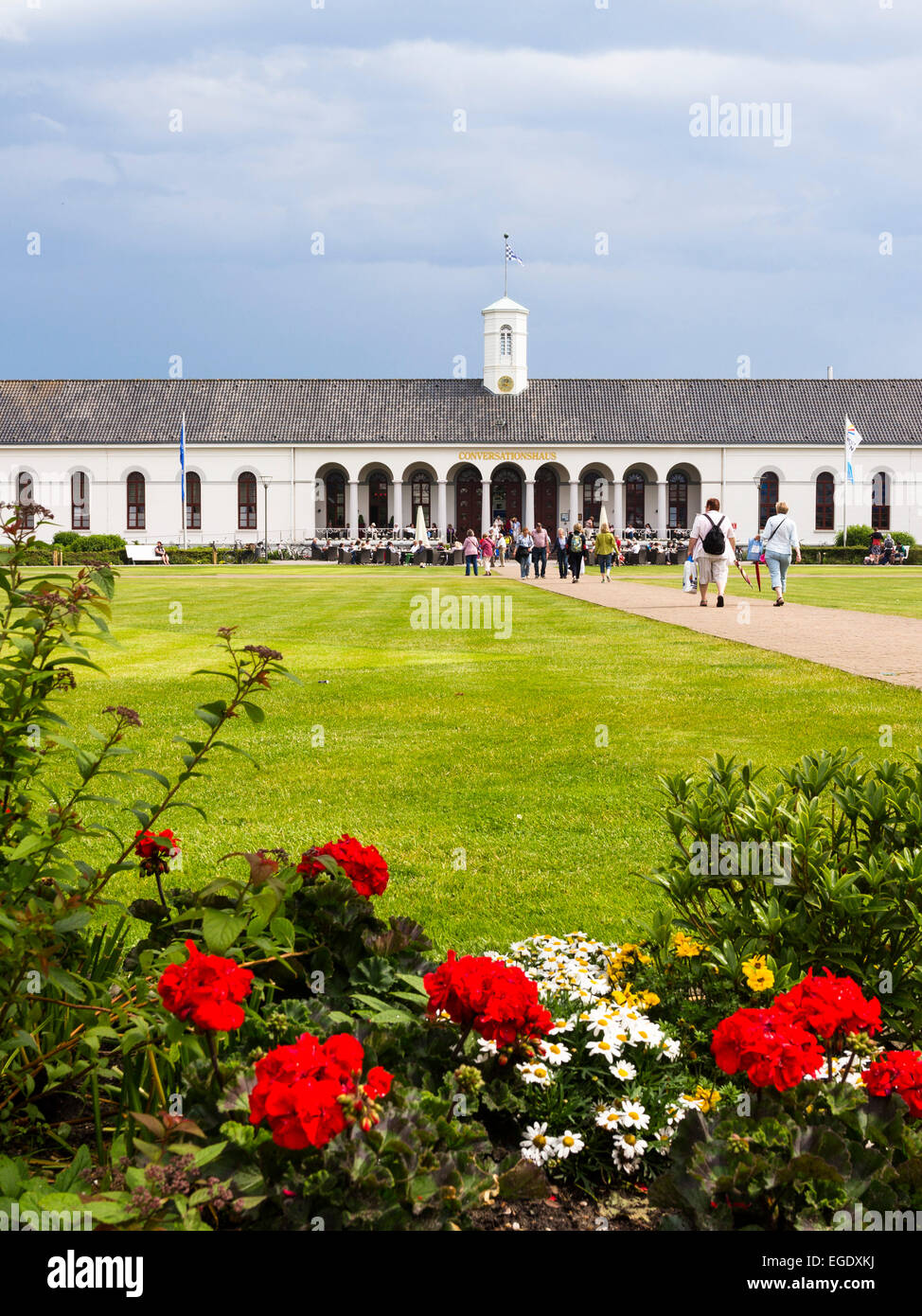 Conversation building, Norderney Island, Nationalpark, North Sea, East Frisian Islands, East Frisia, Lower Saxony, Germany, Europe Stock Photo