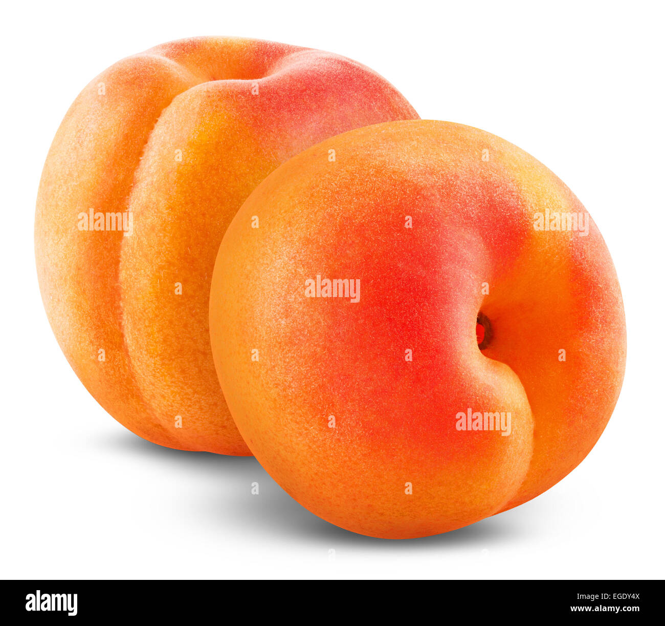 Apricot fruit isolated on white background. Clipping Path Stock Photo ...