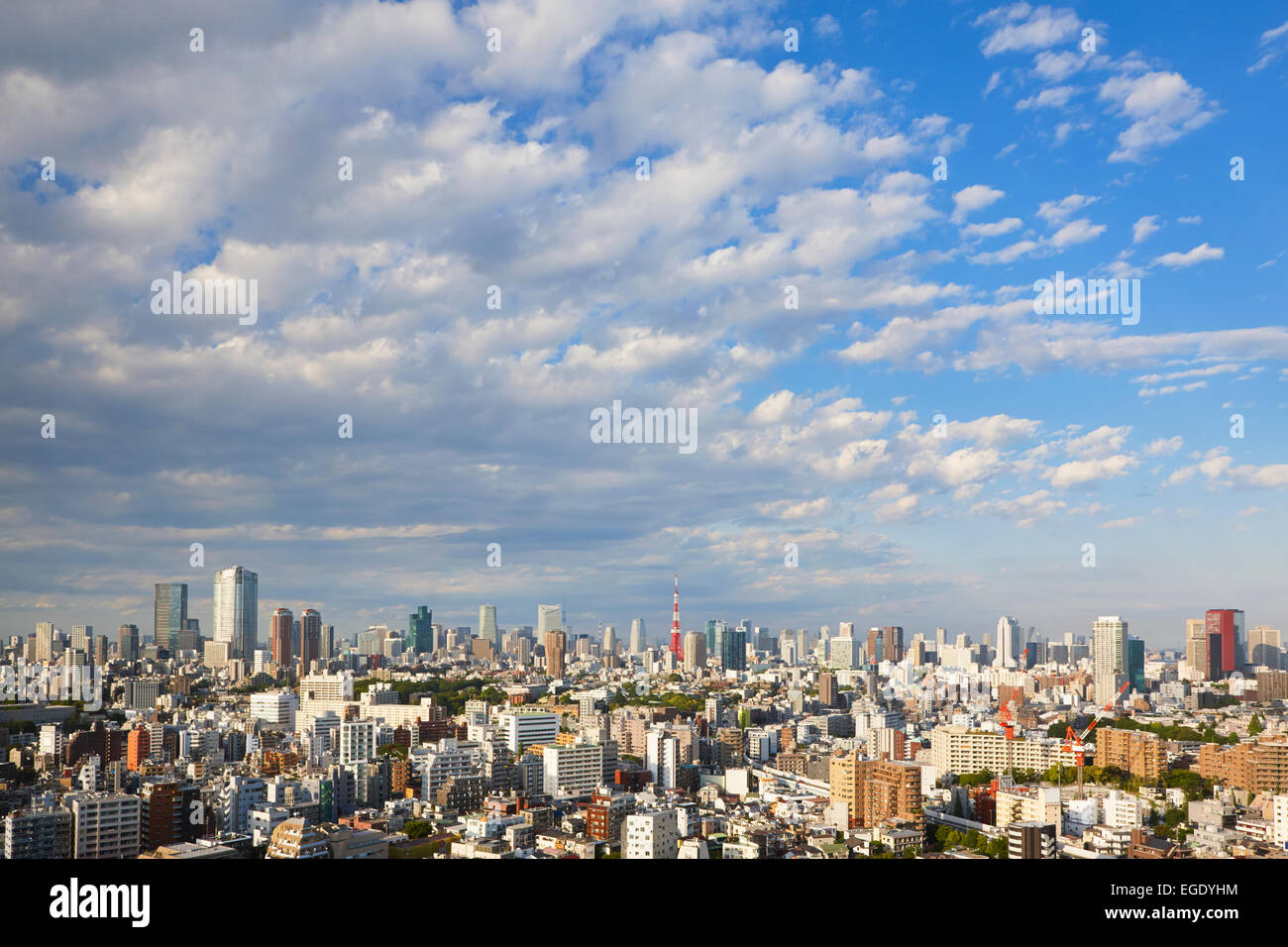 Cityscape of Tokyo skyline, Tokyo, Japan Stock Photo