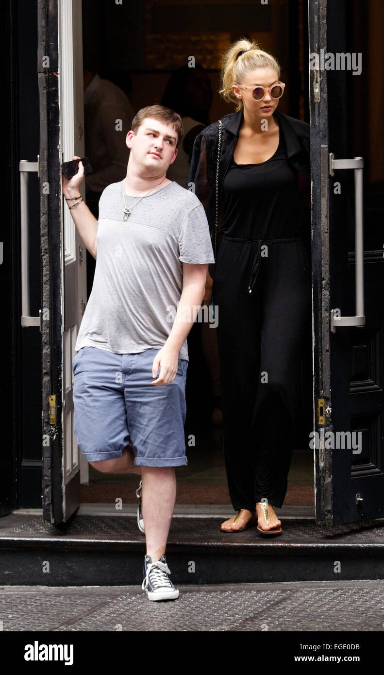 Gigi Hadid leaving The Mercer Kitchen in SoHo Featuring: Gigi Hadid