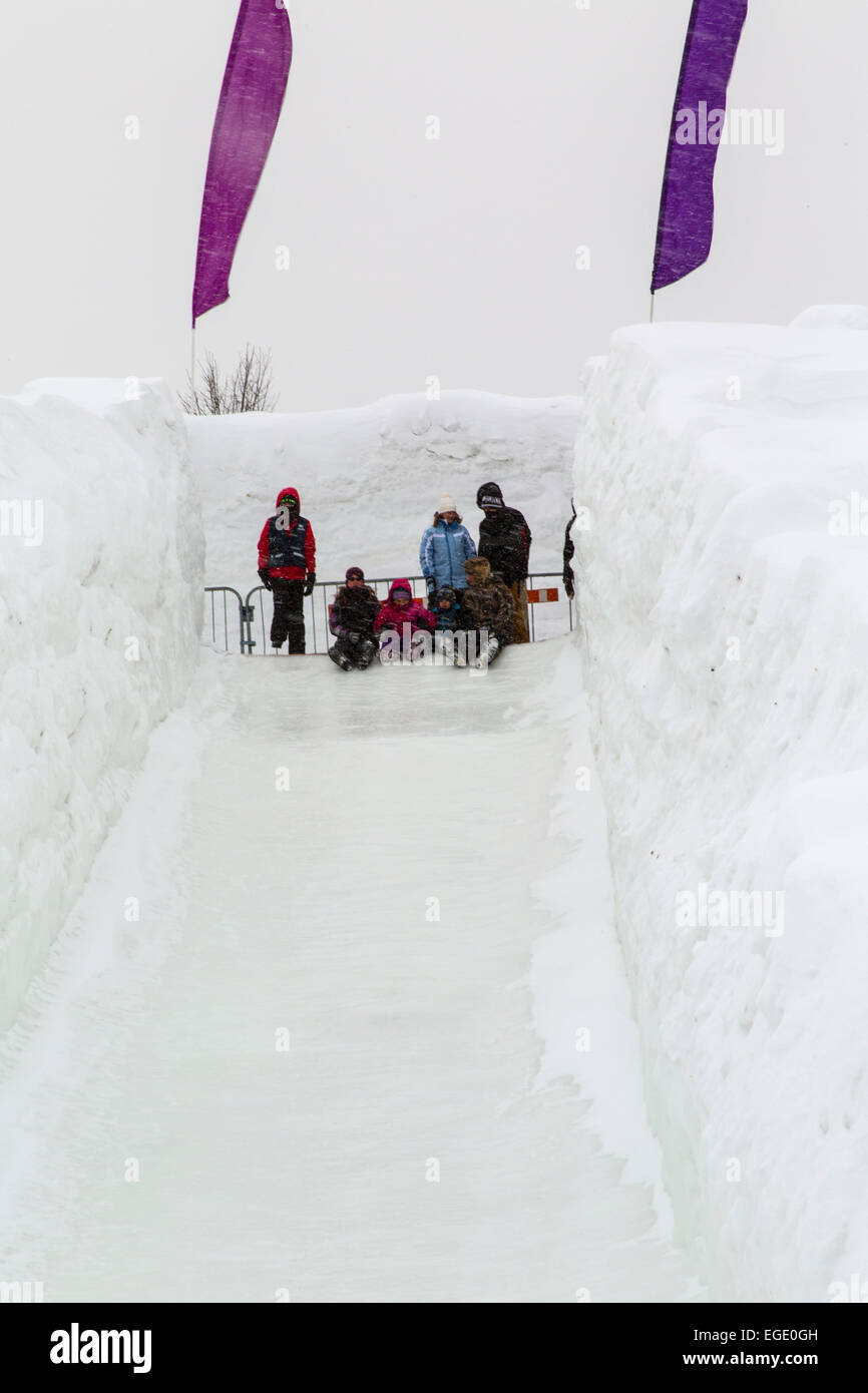 Winterlude Festival. Snowflake Kingdom Jacques Cartier Park Gatineau