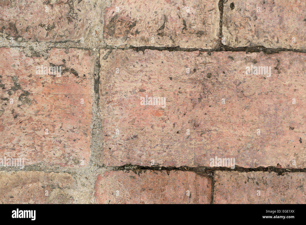 Textures of old brick for the background. Stock Photo