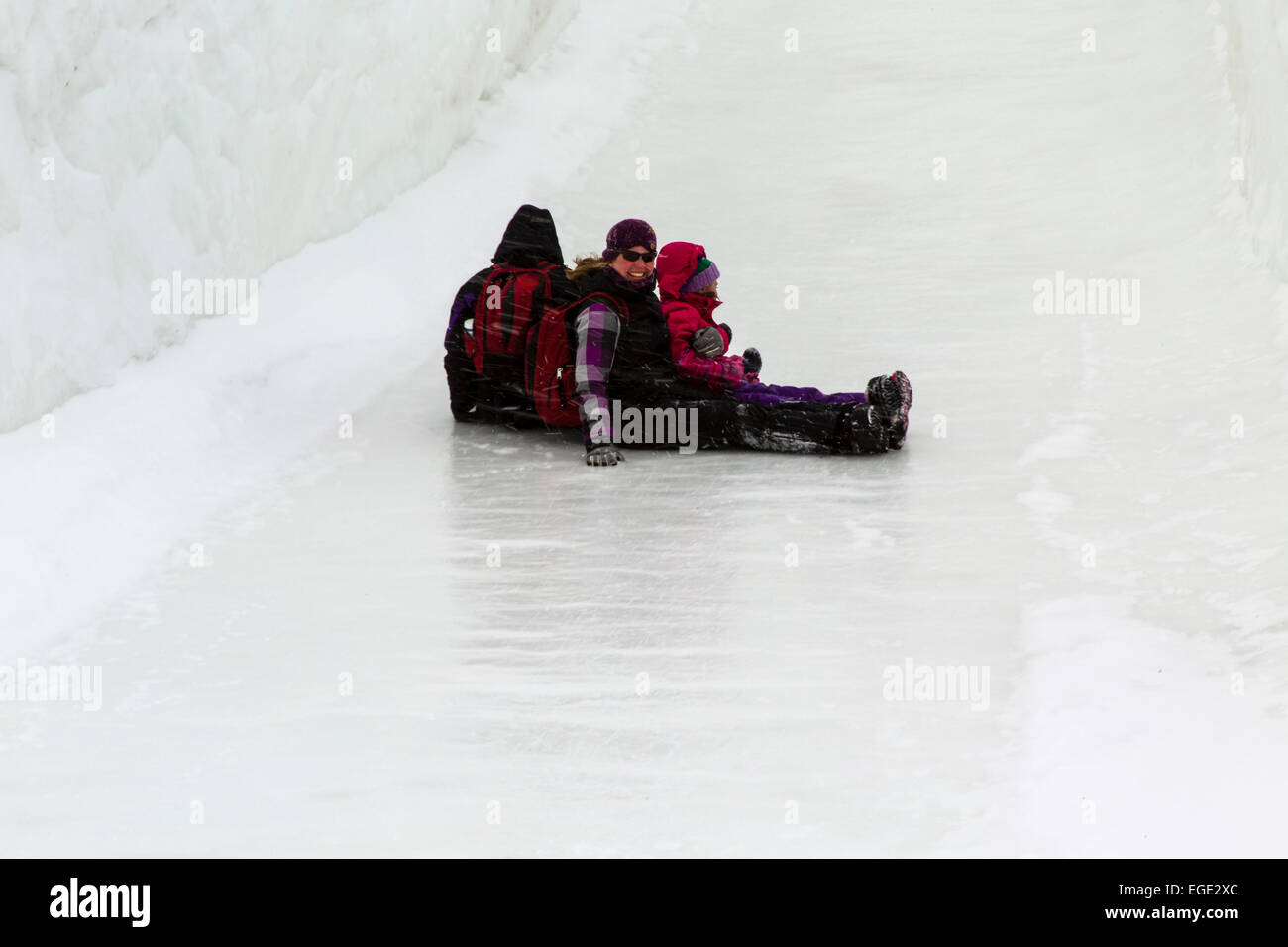 Winterlude Festival. Snowflake Kingdom Jacques Cartier Park Gatineau