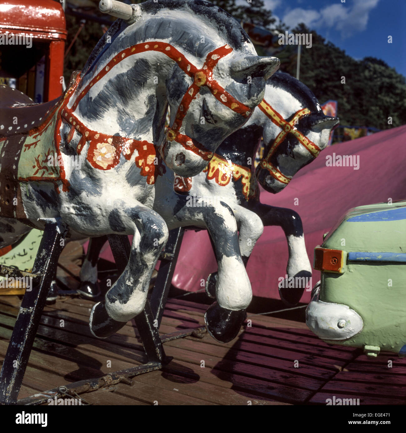 Vintage carousel horses horse hi-res stock photography and images - Alamy