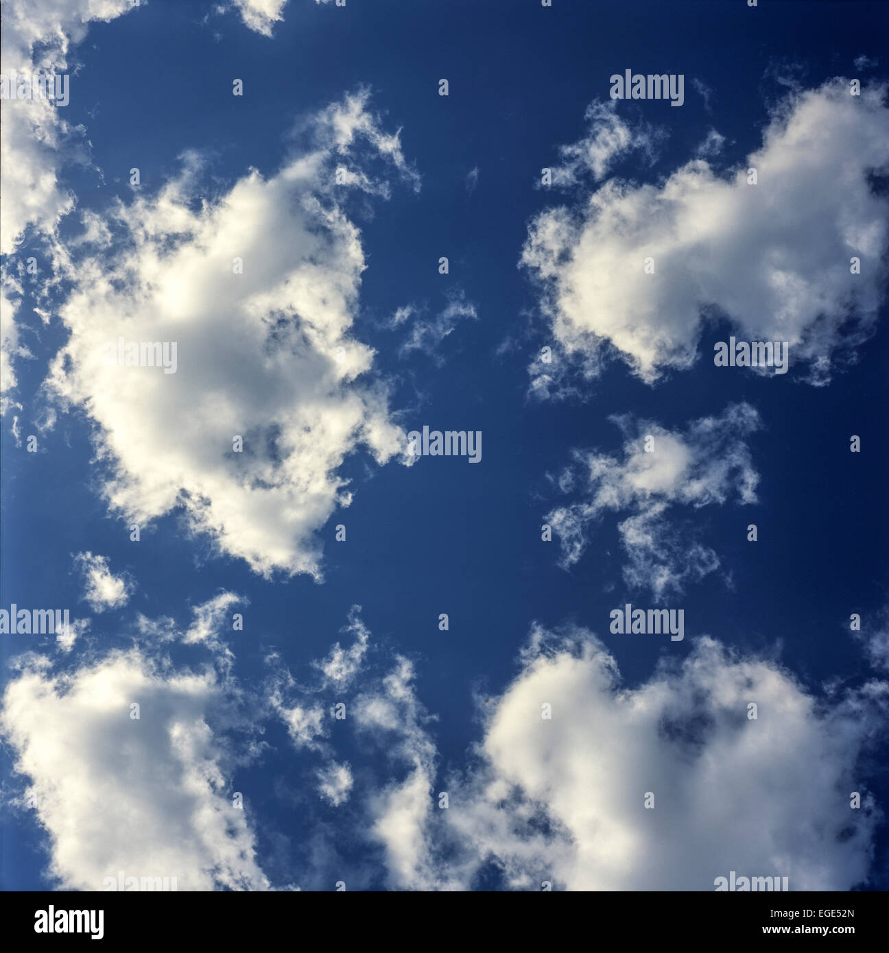blue sky with clouds blue skies Stock Photo