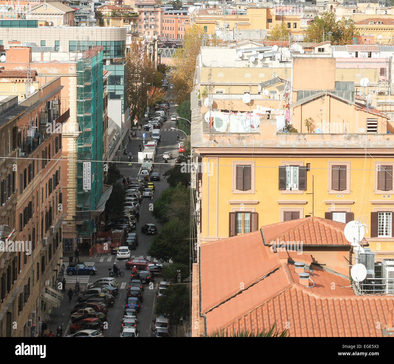 aerial view, Rome City Centre, Italy Stock Photo Alamy