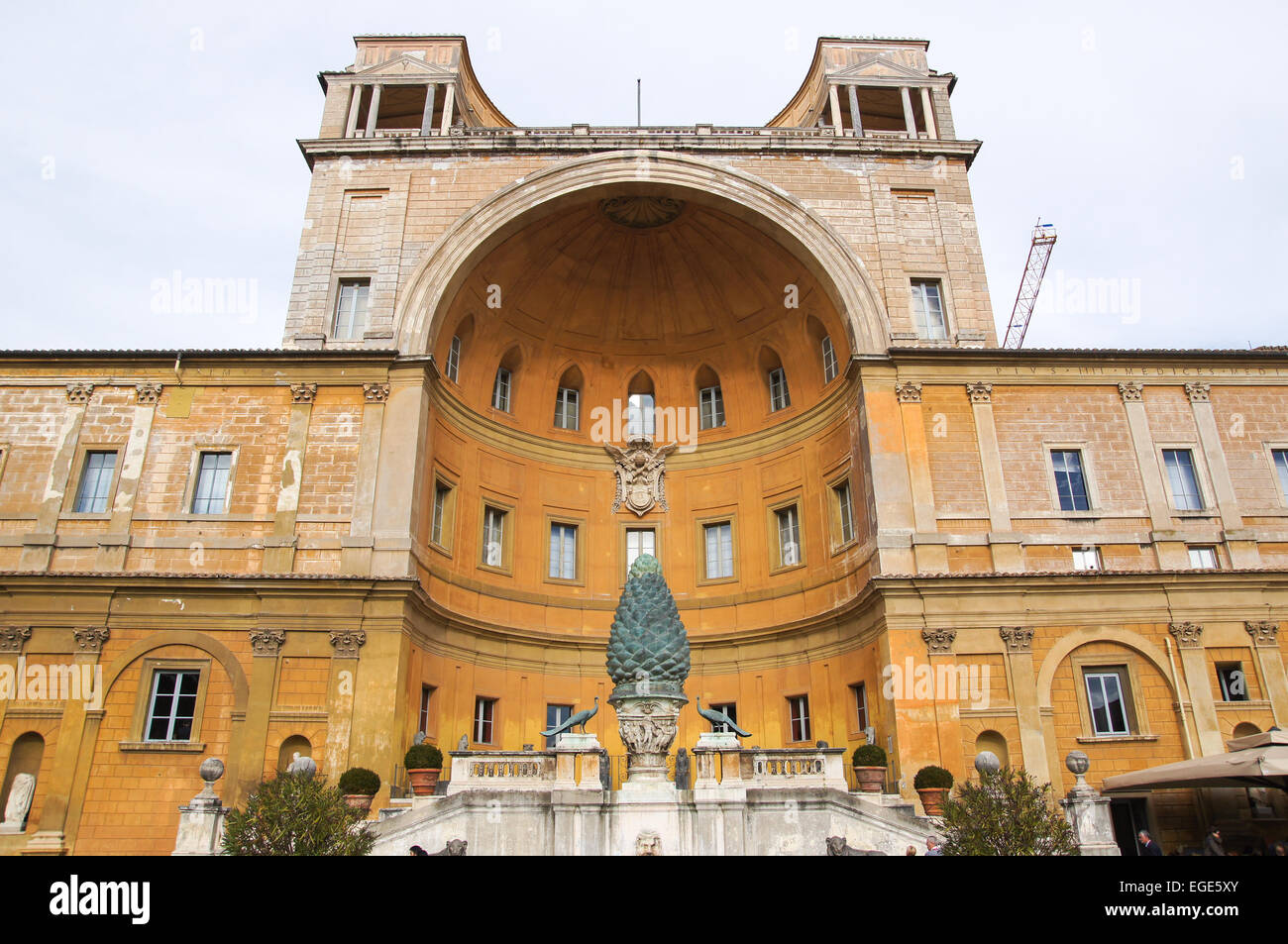 Vatican Courtyard, vatican city museum, rome italy Stock Photo Alamy