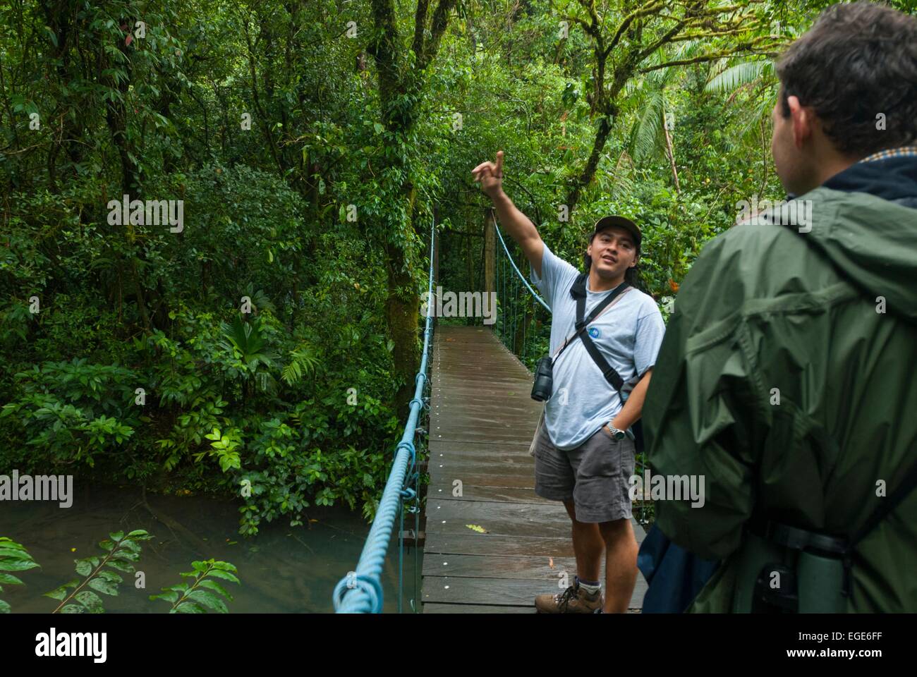 Costa Rica. Tenorio, National park Volcan Tenorio,guided tour in