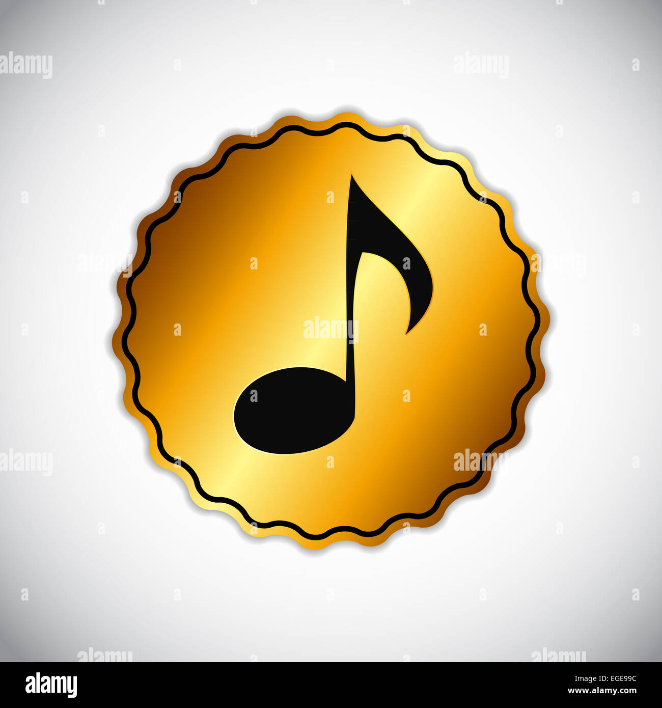 Abstract Music Sign Vector Illustration for Your Design Stock Photo - Alamy