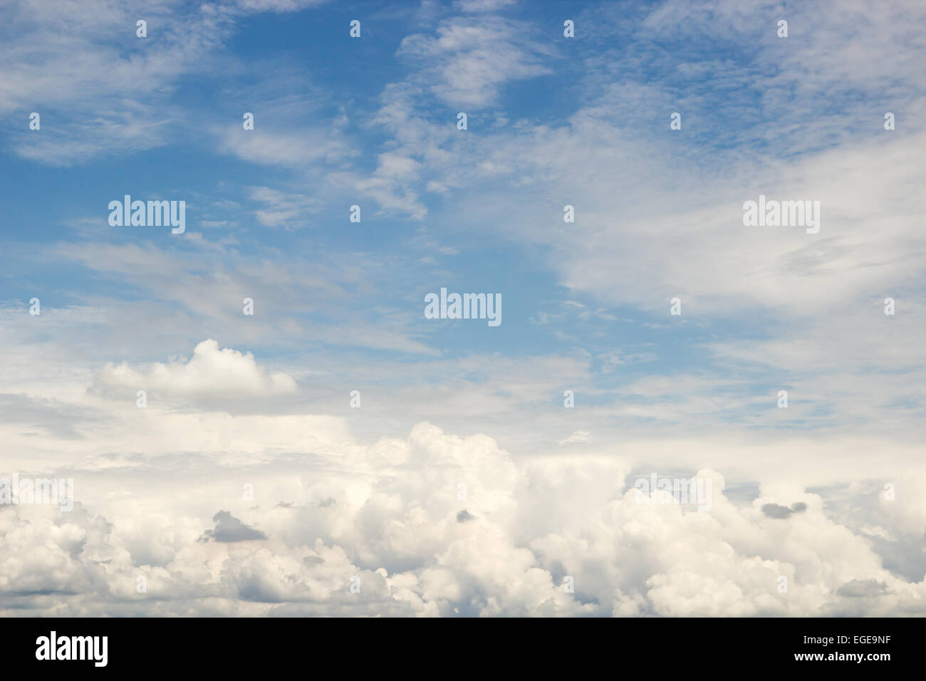 Blue cloudy sky background hi-res stock photography and images - Alamy