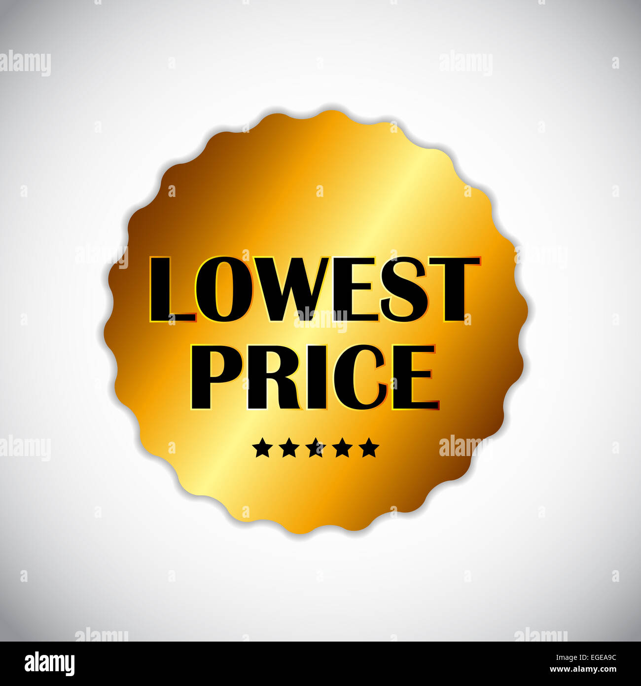 Lowest Price Label Vector Illustration Stock Photo - Alamy