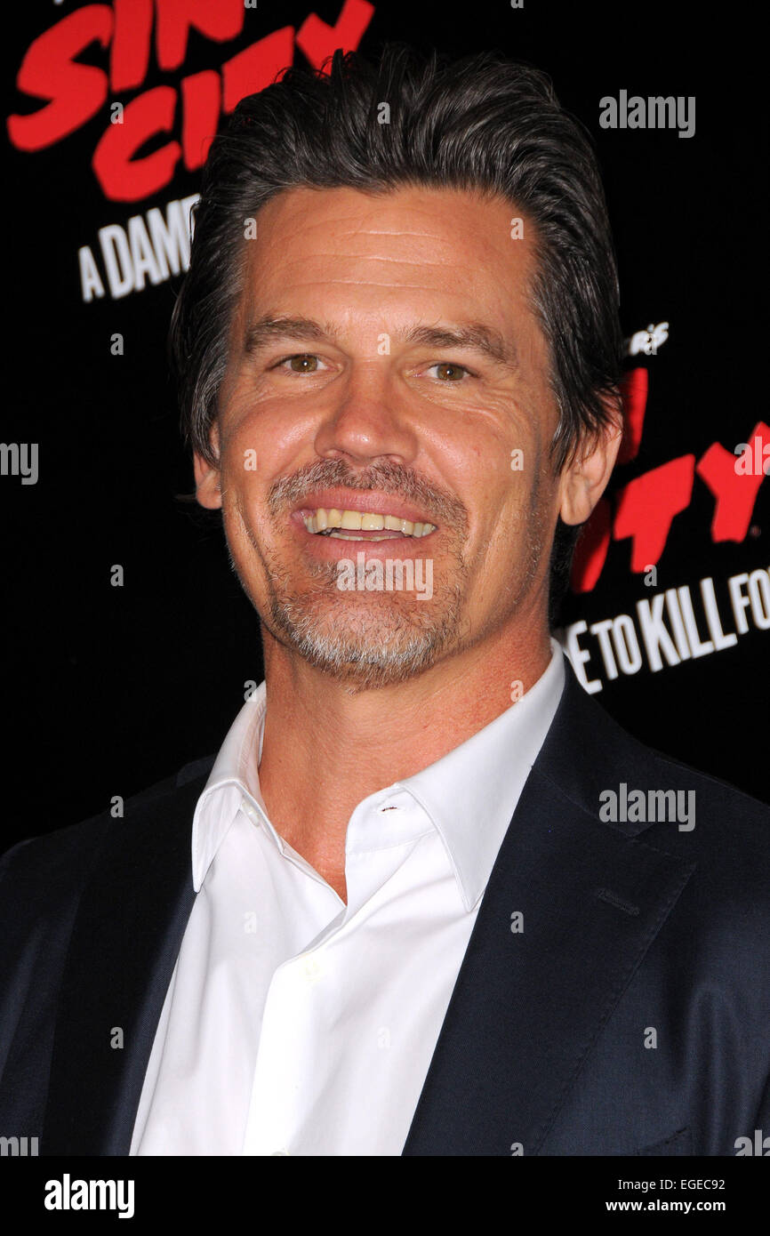 Screening of 'Sin City: A Dame to Kill For' at Crosby Street Hotel - Arrivals Featuring: Josh Brolin Where: New York City, New York, United States When: 21 Aug 2014 Stock Photo