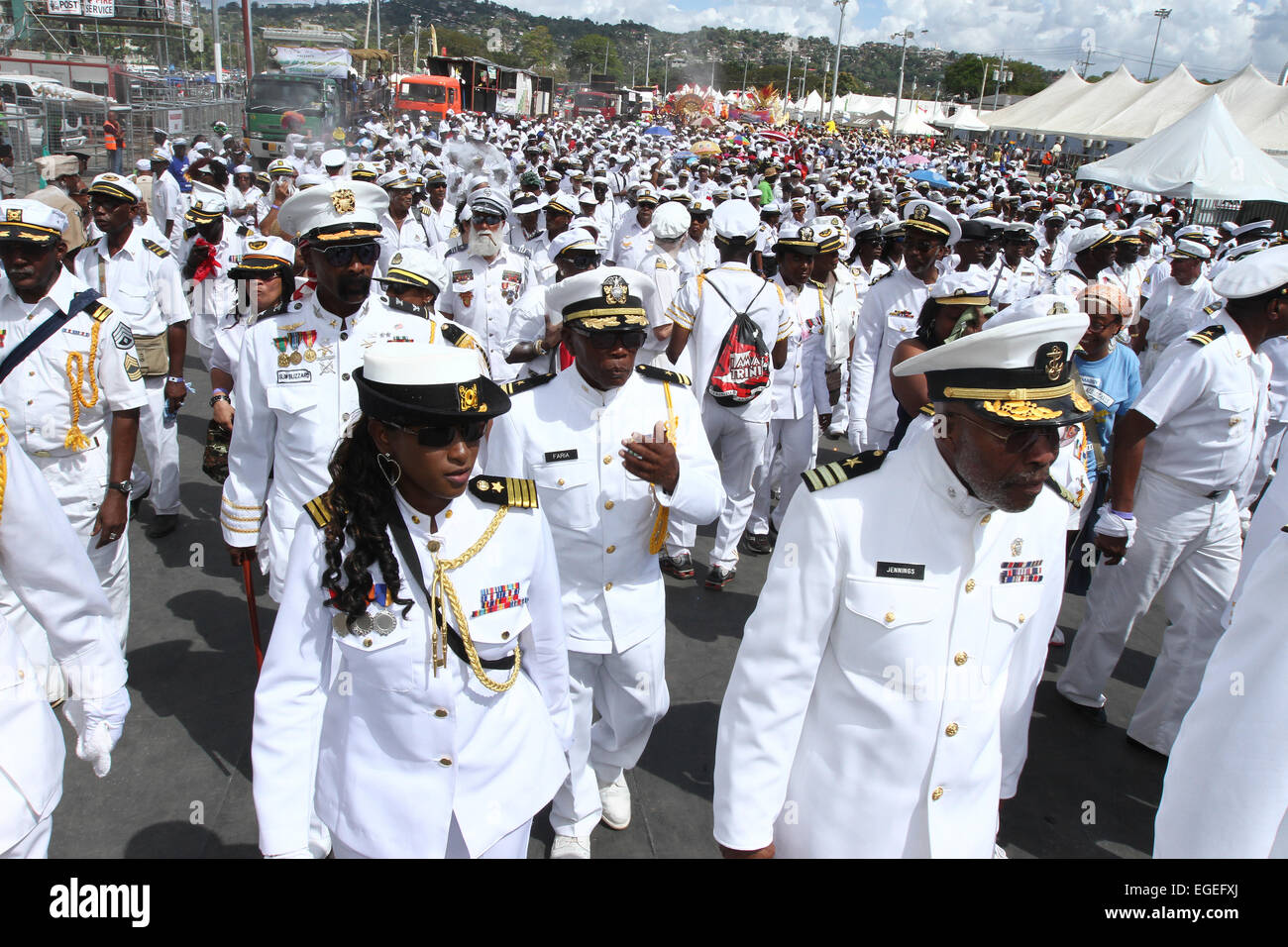 Trinidad stars steel orchestra masquerades hires stock photography and