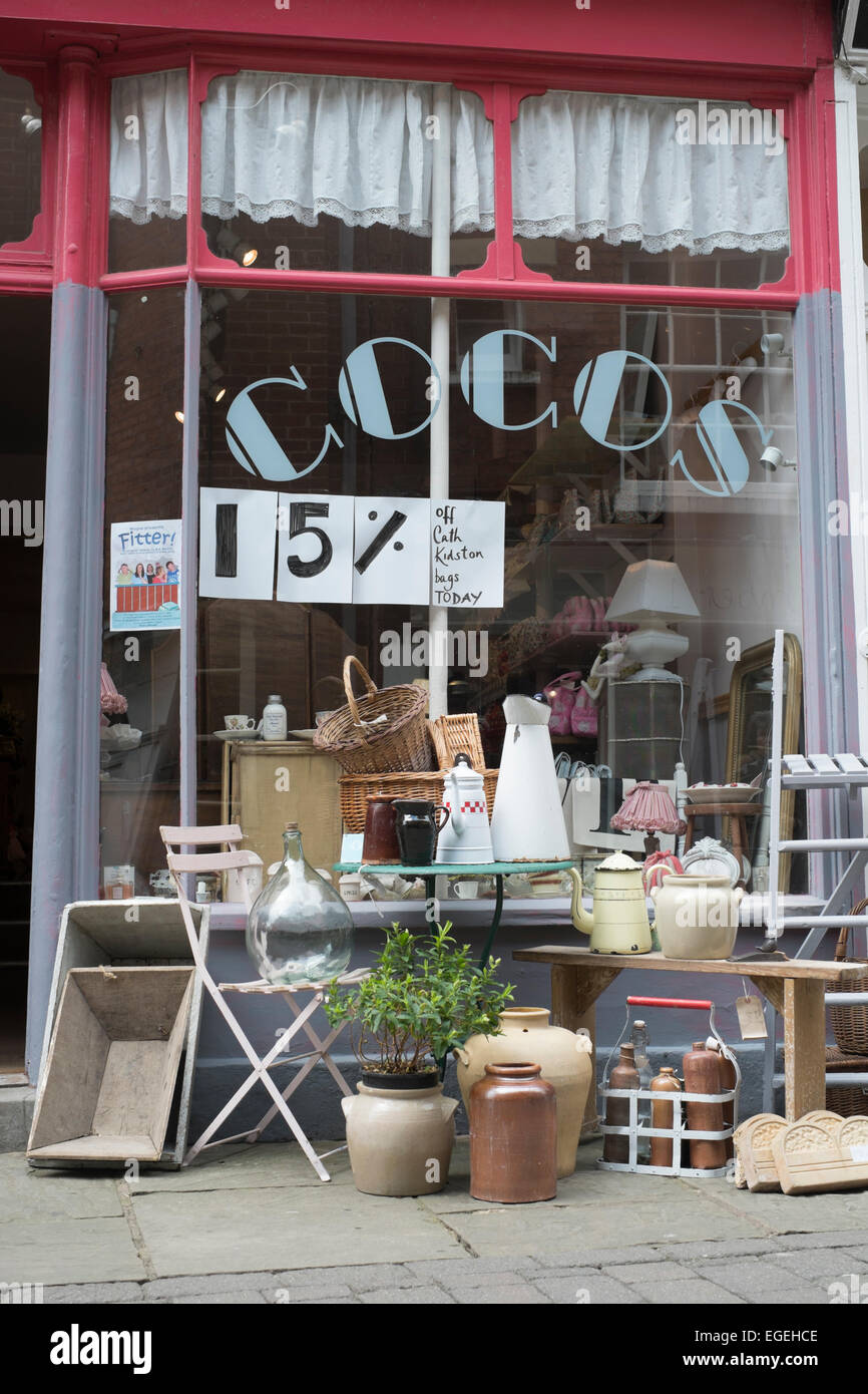 Shops in Church Street,Hereford Stock Photo Alamy
