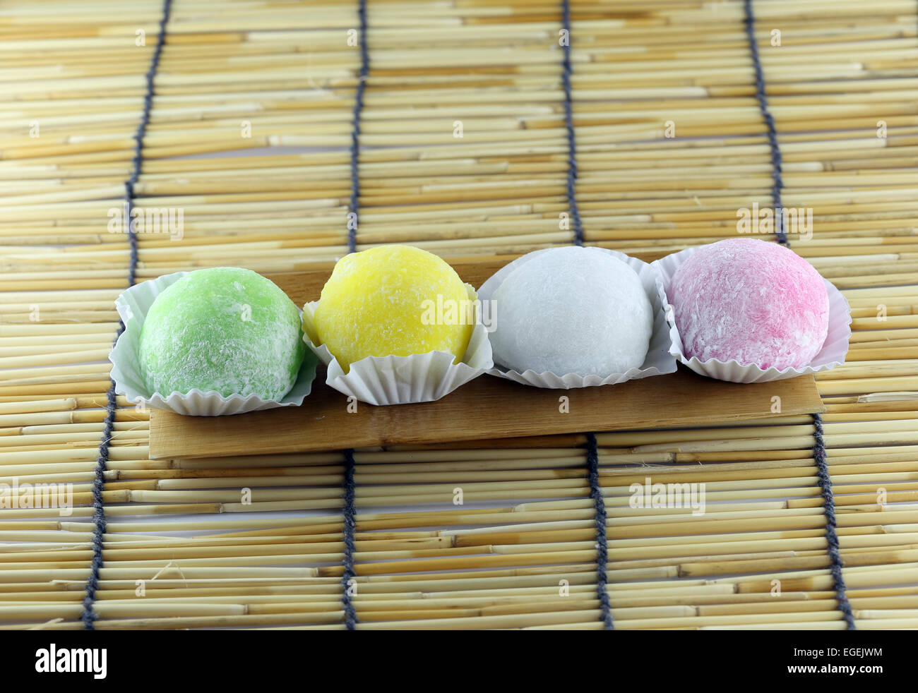 Japanese desserts made of sticky rice called Daifuku Stock Photo Alamy