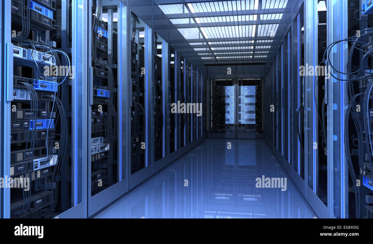 Hardware in the server room Stock Photo Alamy