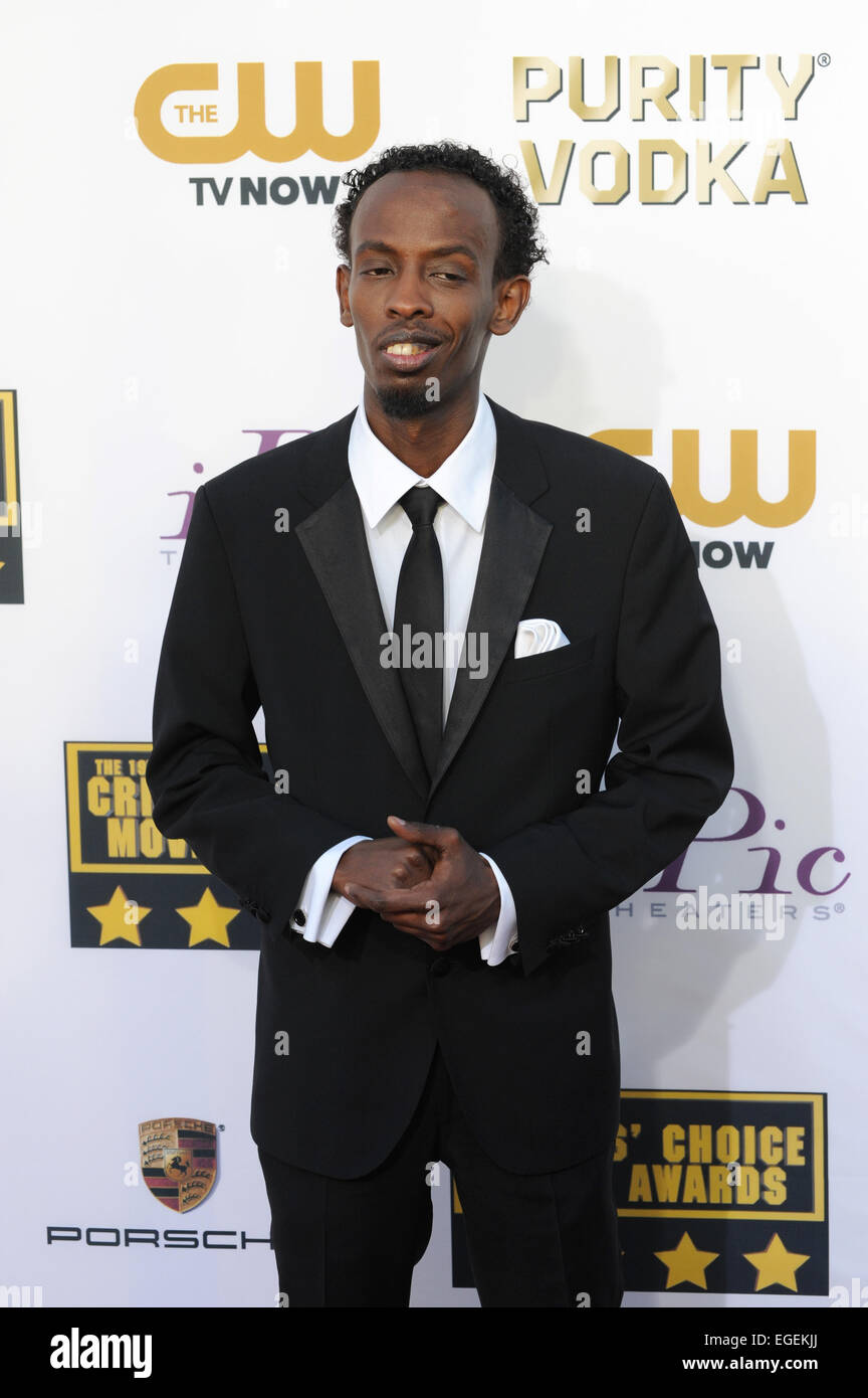 LOS ANGELES, CA - JANUARY 16, 2014: Barkhad Abdi at the 19th Annual