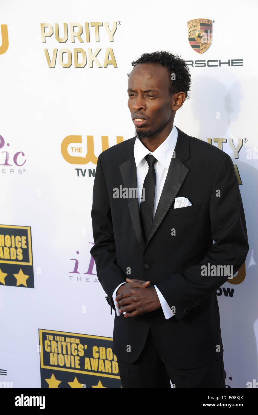 LOS ANGELES, CA - JANUARY 16, 2014: Barkhad Abdi at the 19th Annual