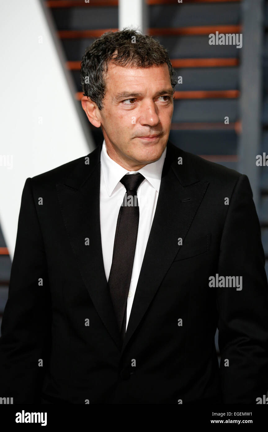 Antonio Banderas attending the Vanity Fair Oscar Party 2015 on February