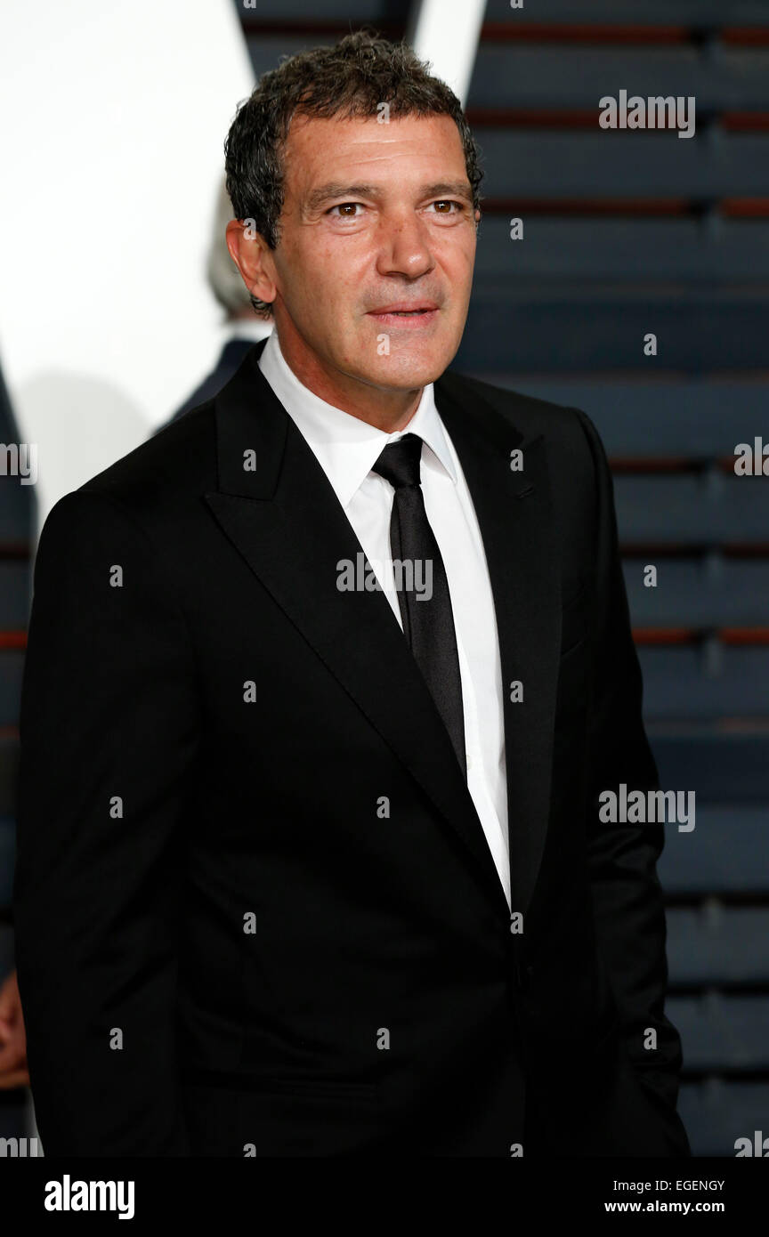 Antonio Banderas attending the Vanity Fair Oscar Party 2015 on February