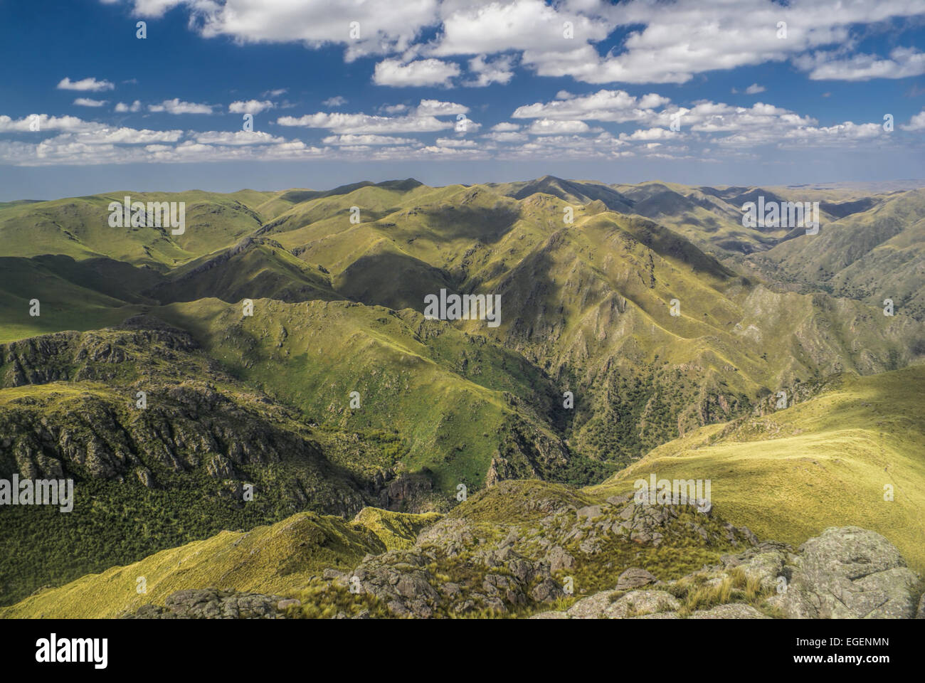 Scenic mountainous landscape in Capilla del Monte in Argentina, South America Stock Photo