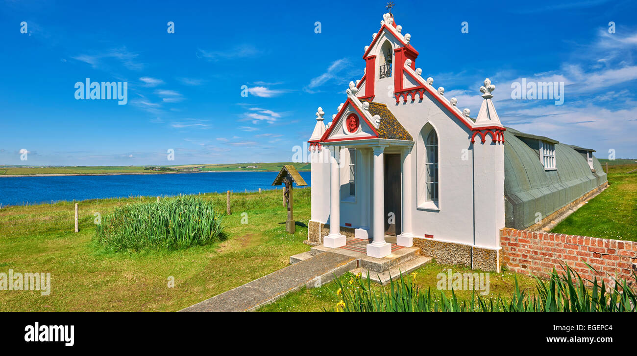 The Italian Chapel, a Catholic chapel, Lamb Holm, Orkney, Scotland