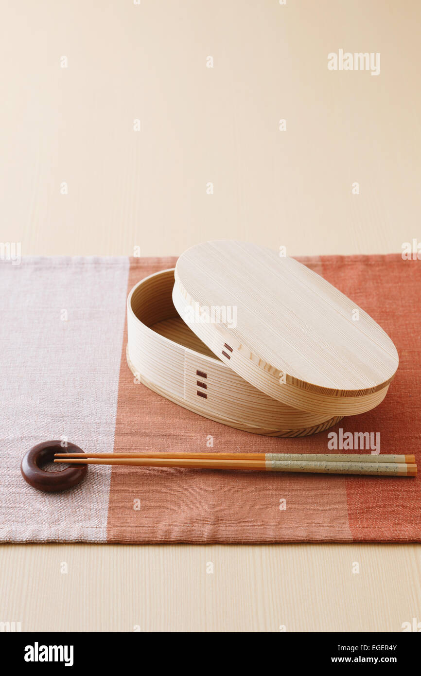 Bento Box And Chopsticks Stock Photo Alamy