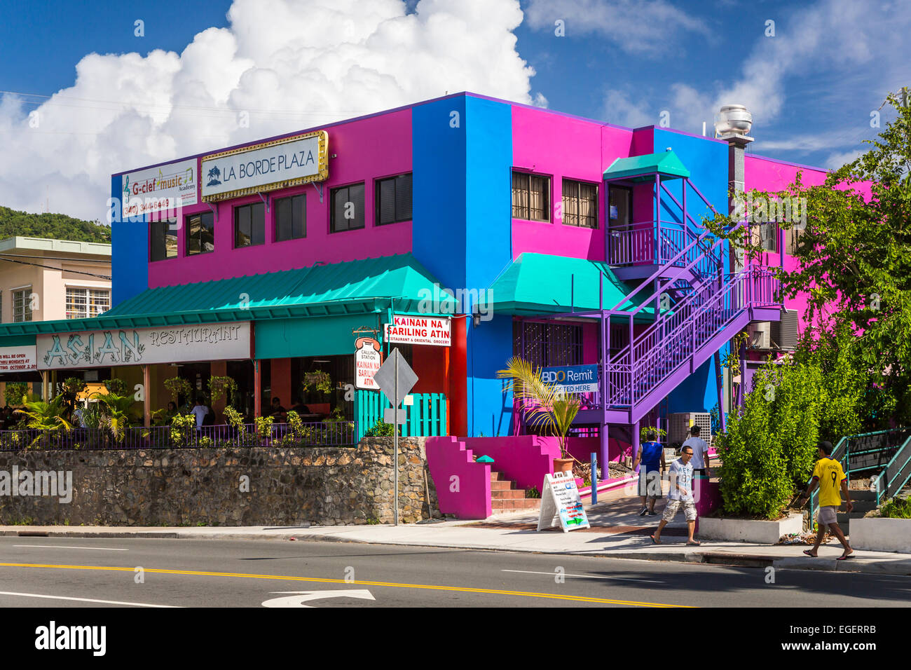 Shops and stores in Charlotte Amalie, Havensight dock, St. Thomas, US