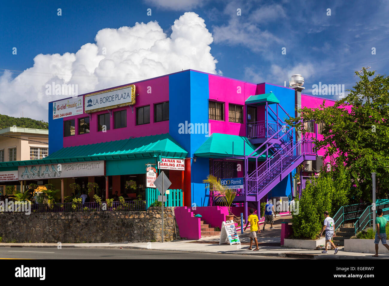 Shops and stores in Charlotte Amalie, Havensight dock, St. Thomas, US